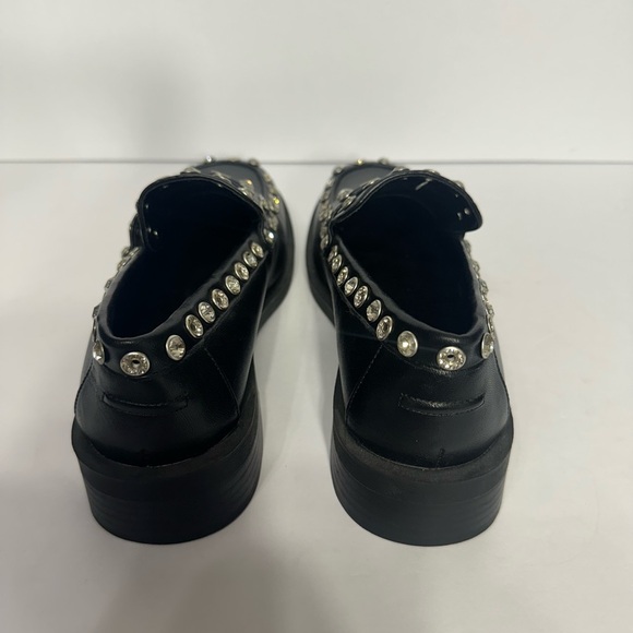 Olivia miller Black Studded loafers size 6 women brand new without box - Picture 4 of 6